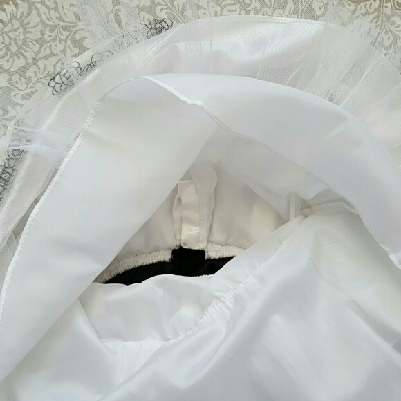 **SOLD** Youngland Christmas Holiday Velvet Floral Stripe Dress with Red Flower - Picture 5 of 6